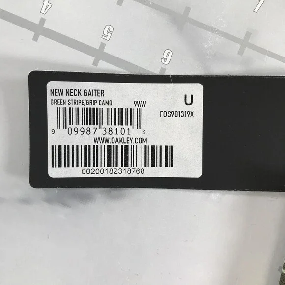 Oakley Neck Gaiter Mens One Size Green Camo Stripe Factory Pilot Neck Warmer - Picture 4 of 9